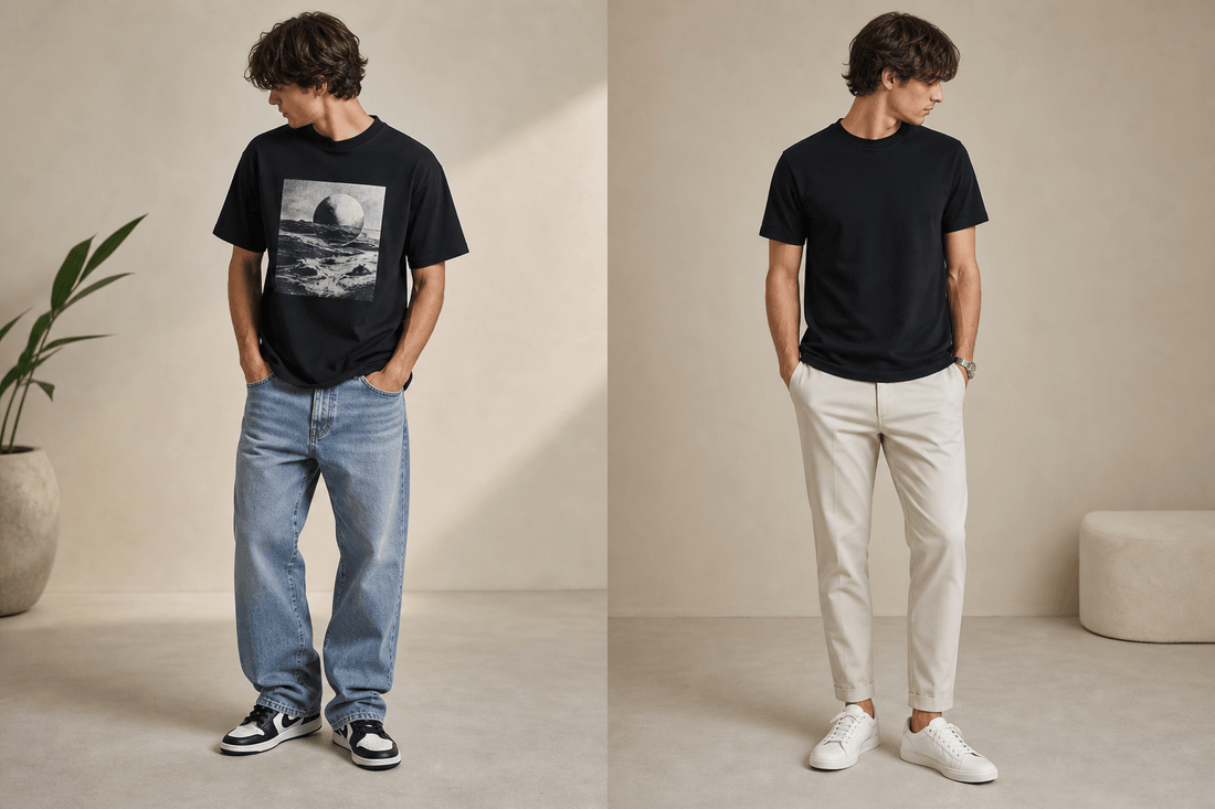 Graphic Tees vs Plain Tees: Key Differences in Style, Versatility, and Best Use Cases - GOLDEN APPLE CONNECTIONS