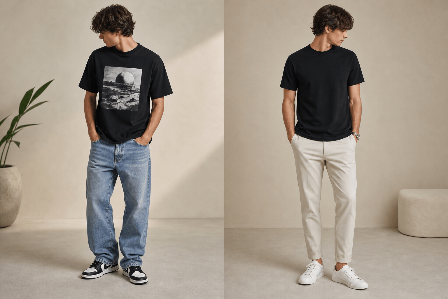 Graphic Tees vs Plain Tees: Key Differences in Style, Versatility, and Best Use Cases - GOLDEN APPLE CONNECTIONS