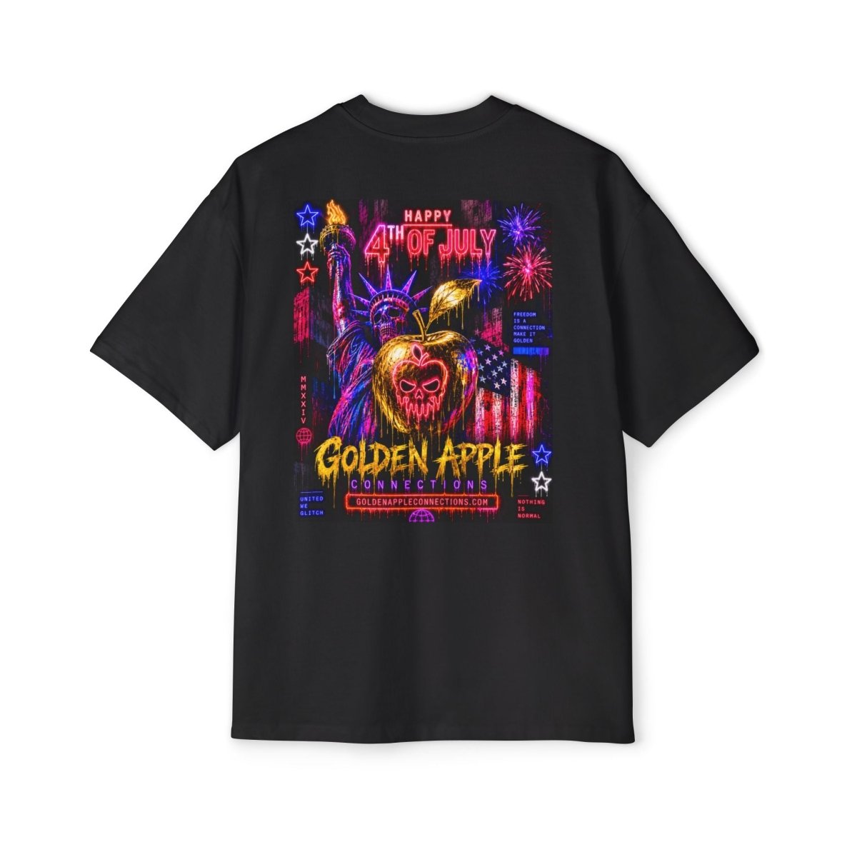 4th of July Golden Apple Tee — Patriotic Statue of Liberty Graphic ShirtT-ShirtGOLDEN APPLE CONNECTIONSPrintify