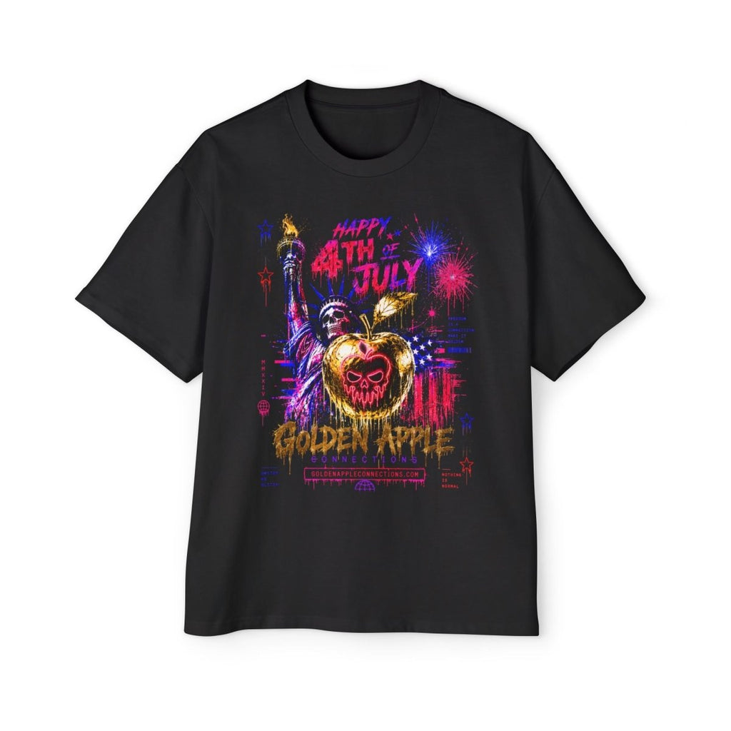 4th of July Golden Apple Tee — Patriotic Statue of Liberty Graphic ShirtT-ShirtGOLDEN APPLE CONNECTIONSPrintify