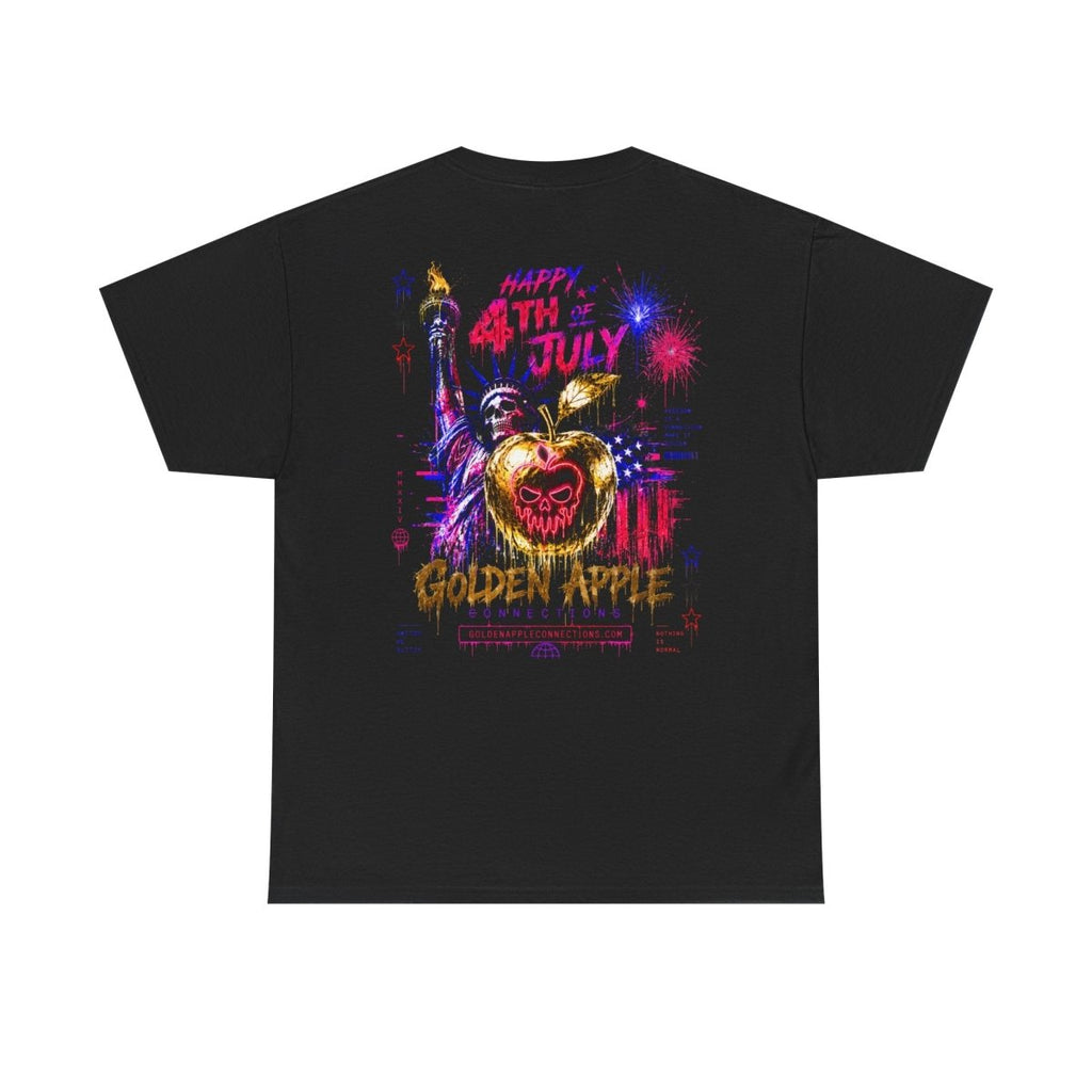 4th of July Graphic Tee — American Skull & Statue of Liberty Cannabis Festival ShirtT-ShirtGOLDEN APPLE CONNECTIONSPrintify
