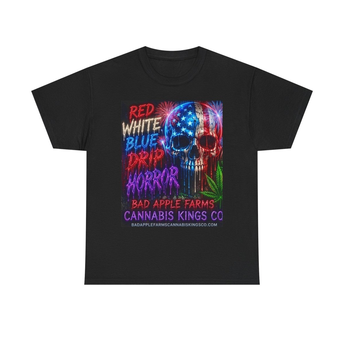 4th of July Graphic Tee — American Skull & Statue of Liberty Cannabis Festival ShirtT-ShirtGOLDEN APPLE CONNECTIONSPrintify