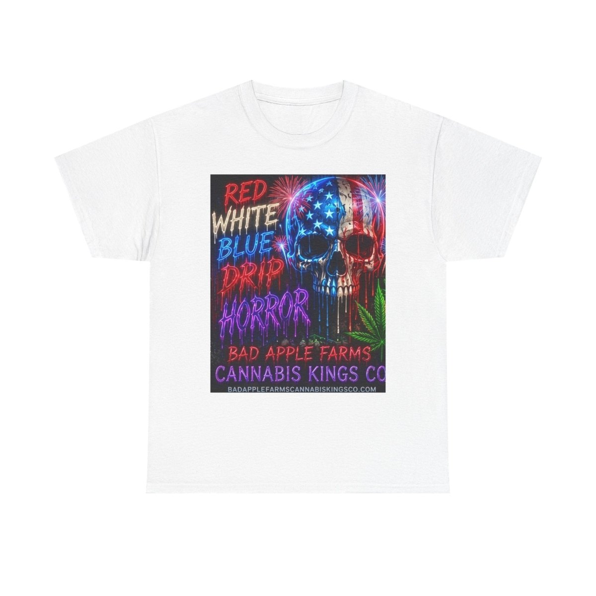 4th of July Graphic Tee — American Skull & Statue of Liberty Cannabis Festival ShirtT-ShirtGOLDEN APPLE CONNECTIONSPrintify