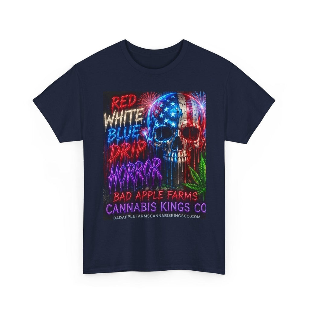 4th of July Graphic Tee — American Skull & Statue of Liberty Cannabis Festival ShirtT-ShirtGOLDEN APPLE CONNECTIONSPrintify