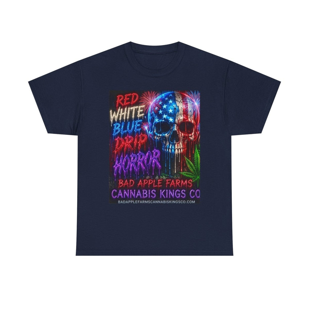 4th of July Graphic Tee — American Skull & Statue of Liberty Cannabis Festival ShirtT-ShirtGOLDEN APPLE CONNECTIONSPrintify