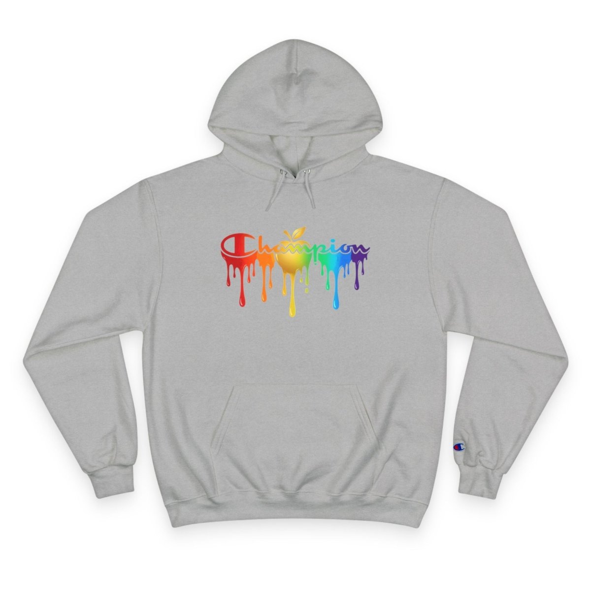 Champion Hoodie — Golden Apple Connections Rainbow Drip DesignHoodieGOLDEN APPLE CONNECTIONSPrintify