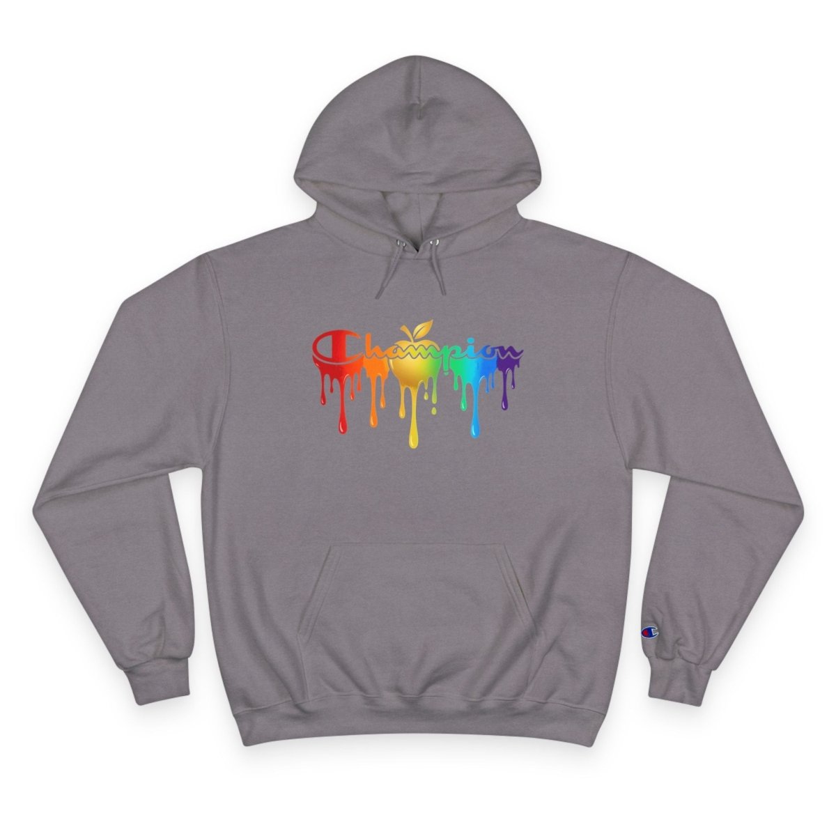 Champion Hoodie — Golden Apple Connections Rainbow Drip DesignHoodieGOLDEN APPLE CONNECTIONSPrintify