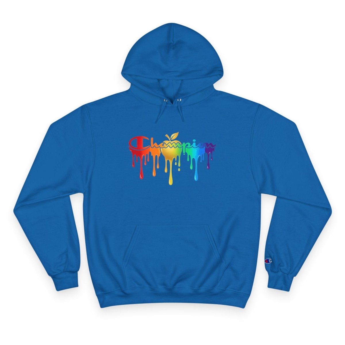 Champion Hoodie — Golden Apple Connections Rainbow Drip DesignHoodieGOLDEN APPLE CONNECTIONSPrintify