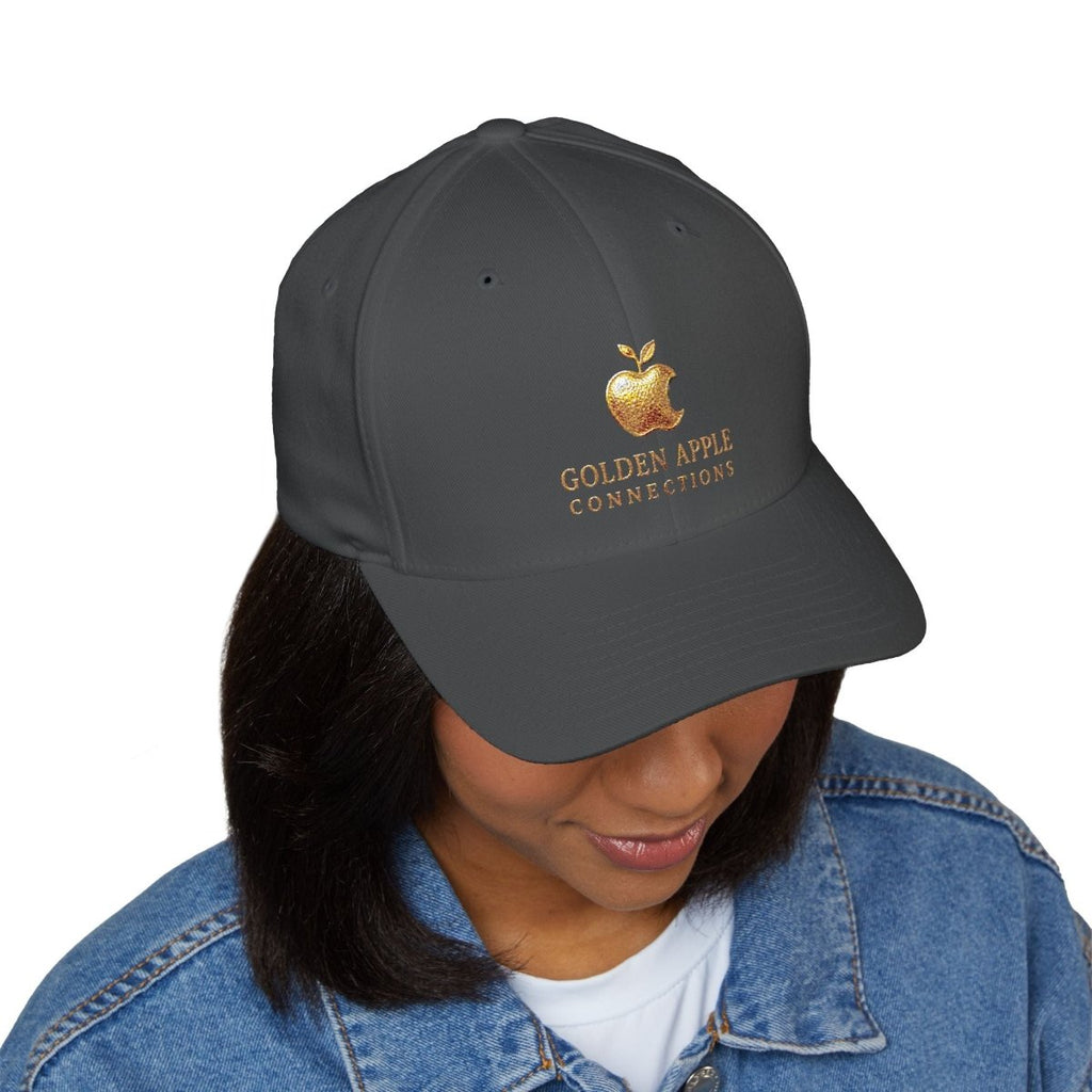 Embroidered Golden Apple Logo Cap — 'Golden Apple Connections' Closed - Back HatHatsGOLDEN APPLE CONNECTIONSPrintify