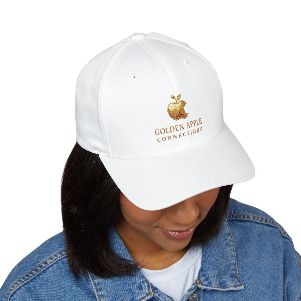 Embroidered Golden Apple Logo Cap — 'Golden Apple Connections' Closed - Back HatHatsGOLDEN APPLE CONNECTIONSPrintify