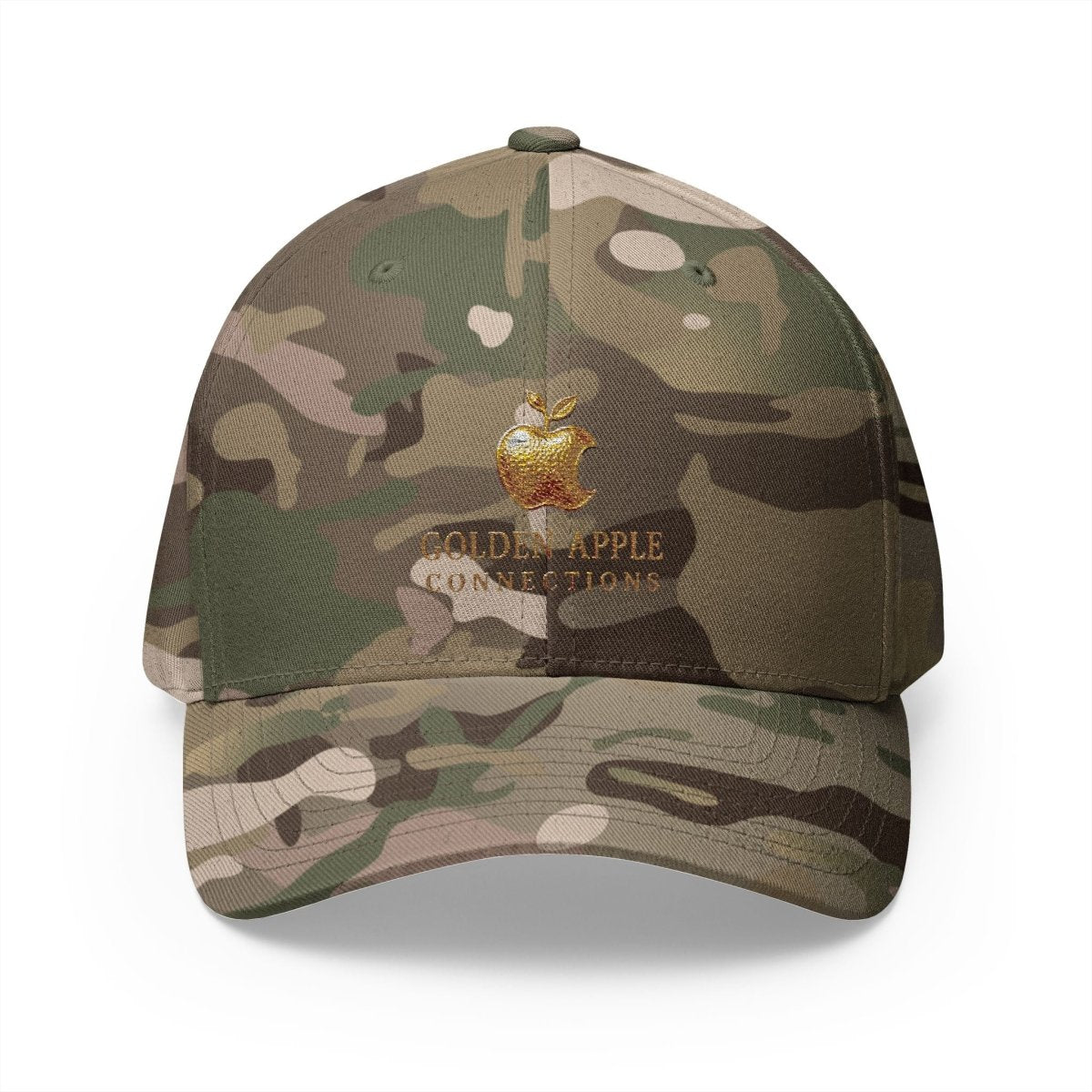 Embroidered Golden Apple Logo Cap — 'Golden Apple Connections' Closed - Back HatHatsGOLDEN APPLE CONNECTIONSPrintify