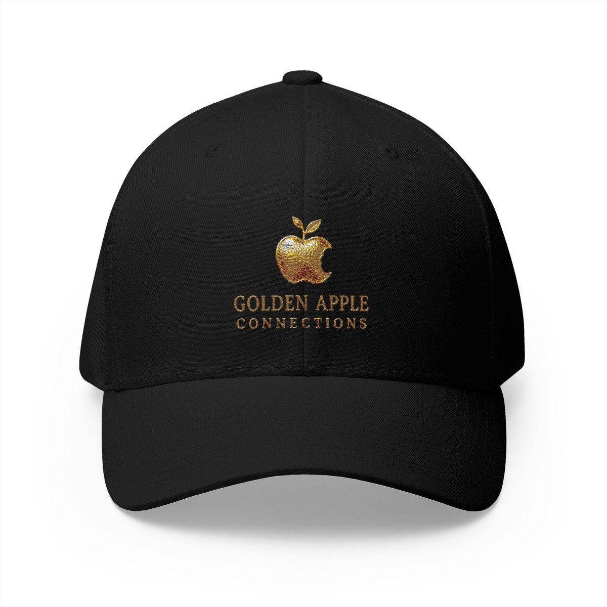 Embroidered Golden Apple Logo Cap — 'Golden Apple Connections' Closed - Back HatHatsGOLDEN APPLE CONNECTIONSPrintify