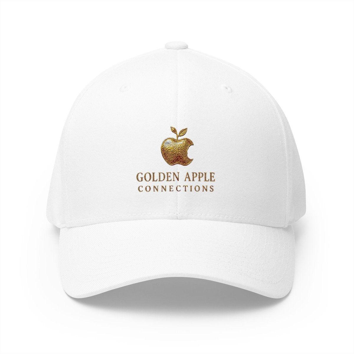 Embroidered Golden Apple Logo Cap — 'Golden Apple Connections' Closed - Back HatHatsGOLDEN APPLE CONNECTIONSPrintify