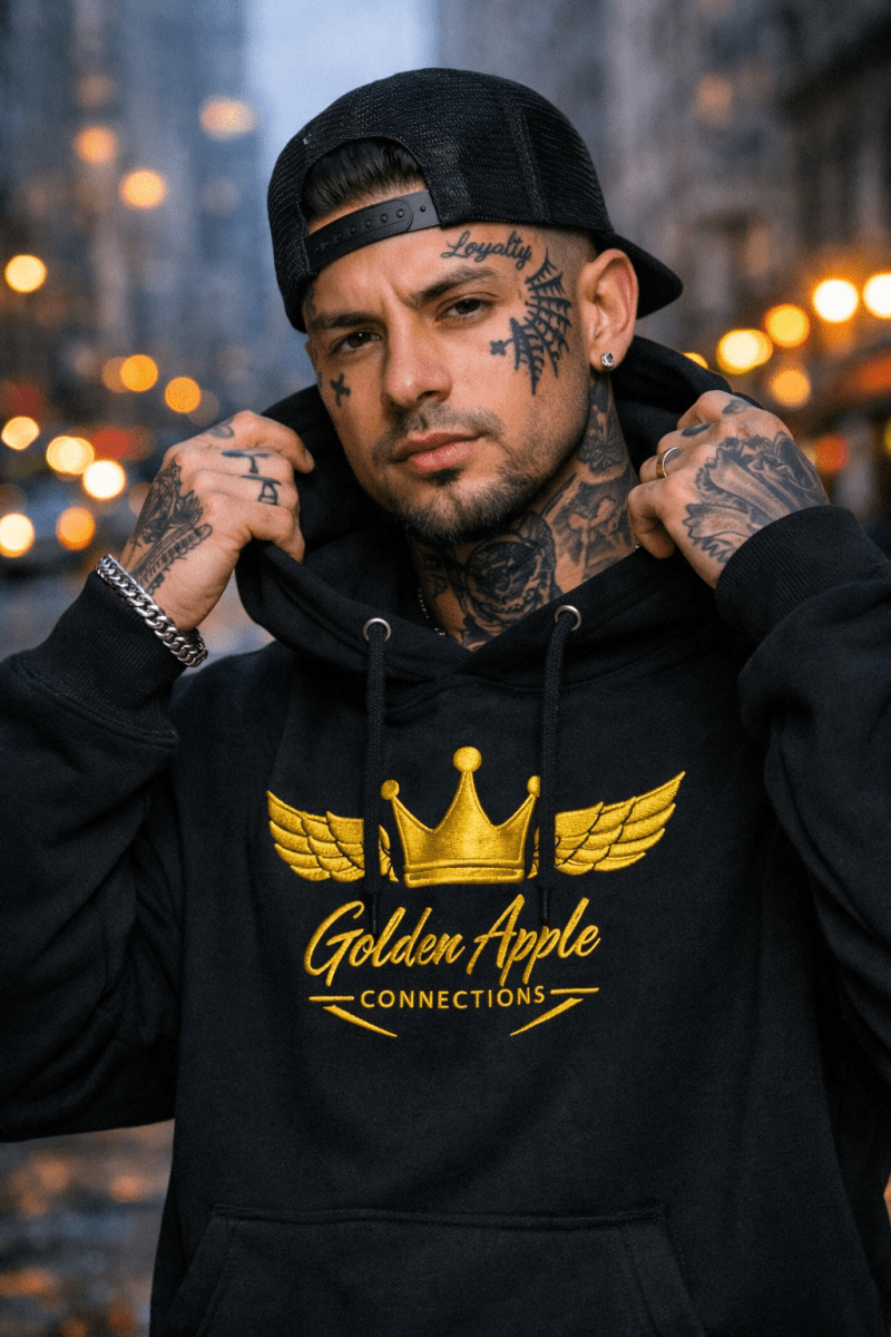 Golden Apple Connections Elite Embroidery Hoodie Power. Loyalty. Legacy.HoodieGOLDEN APPLE CONNECTIONSPrintify