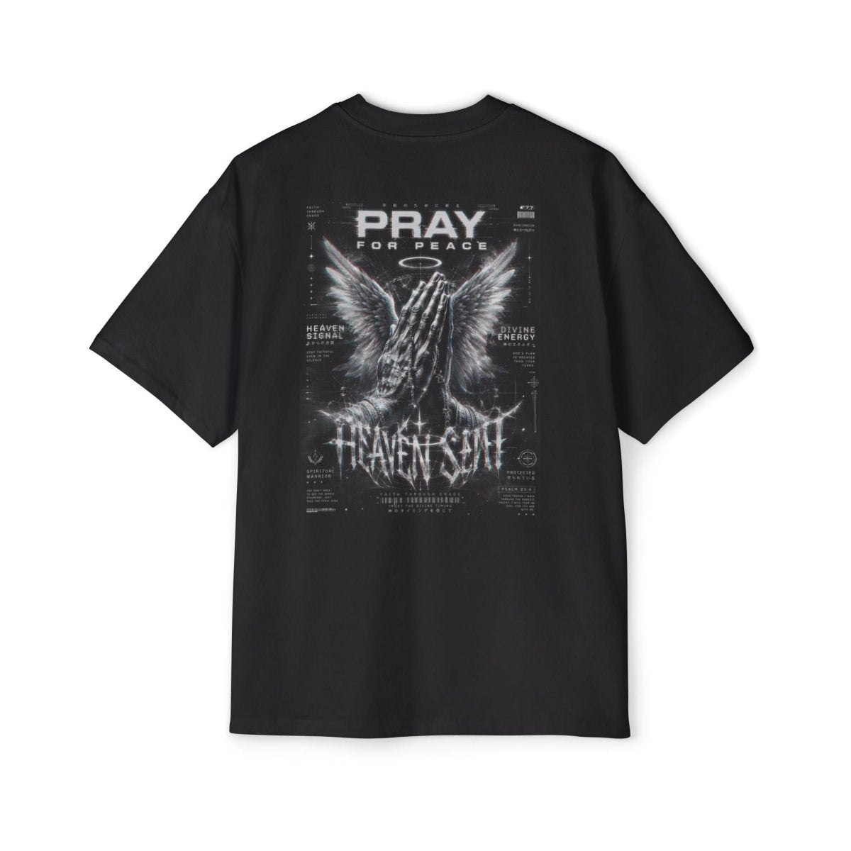 Graphic Tee — "Golden Apple Connections" Front & "Pray for Peace / Heaven Sent" BackT-ShirtGOLDEN APPLE CONNECTIONSPrintify
